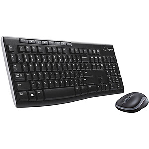 Logitech MK270 Wireless Keyboard & Mouse Combo (Black) $19.99 + Free Shipping