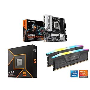 Ryzen 9600X CPU + GIGABYTE B650M GAMING PLUS WIFI MB + 16GB CORSAIR Vengeance RGB RAM + 240mm Cooler Master Elite AIO Cooler $520 + Free Shipping
