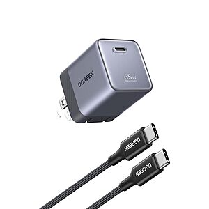 65W UGREEN Nexode Air GaN USB-C Charger w/ 3.3' Cable $21.48 + Free Shipping w/ Prime or on $35+