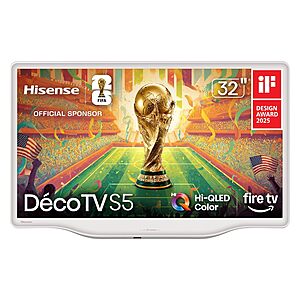 32" Hisense S5 D&eacute;coTV Hi-QLED FHD 60Hz Smart Fire TV (32S5QF) $179.99 + Free Shipping