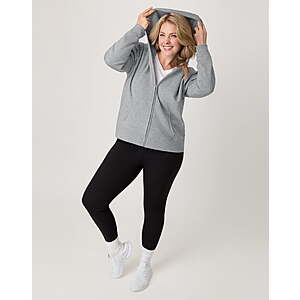 $7.64 to $7.98 Hanes Women's EcoSmart Full-Zip Fleece Hoodie Jacket (S and M only)
