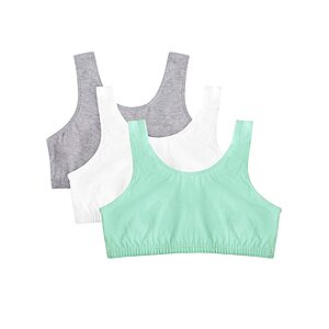3-Pack Fruit of the Loom Women's Cotton Tank Bra $10.62 and up