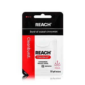 $1.49 REACH Waxed Dental Floss, Cinnamon, 55 yd