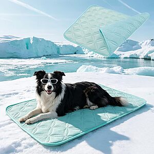 47"x28" EXPAWLORER Foldable Cooling Mat for Dogs & Cats $6.99 + Free Shipping w/ Prime or on $35+