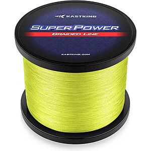 KastKing SuperPower Braided Fishing Line: 8LB 150-Yard $6.99, 15LB 300-Yard $8.63, & More + Free Shipping w/ Prime or on $35+