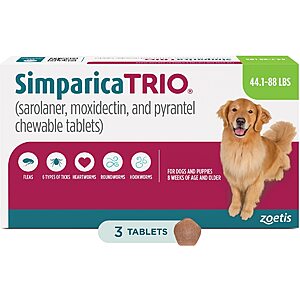 Chewy: $20 Off $49+ Orders of Select Pet Pharmacy Medications + Free Shipping