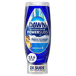 $3.72 + $2 Walmart Cash - Dawn Platinum Plus, Dish Soap, 13.6 oz. EZ-Squeeze Bottle
