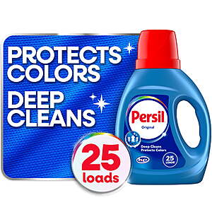 $5.44 + $2.50 Walmart Cash - Persil Deep Clean Liquid Laundry Detergent, 34 fl oz (Original or Oxi + Odor)