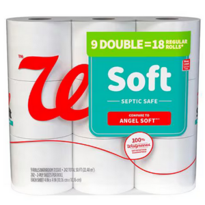 Walgreens Two Ply Soft Bath Tissue, 9 Double Rolls, or Walgreens Absorbent Paper Towels, 6 Large Rolls - $2.80 each + free store pickup on $10+