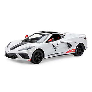 New Bright (1:8) Radio Control Chevy Corvette Stingray White Sports Car - $19.50