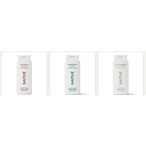 Native Body Wash, 18oz (Various) - 3 for $15.02 ($5.01 each) + free store pickup