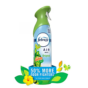 Febreze Air Mist, Odor Fighting Room Spray, 8.1- 8.8 oz (Various) - from $1.49 AC