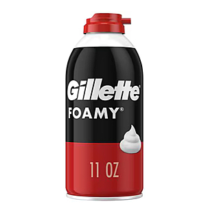 Gillette Foamy Classic Shave Foam (Original or Sensitive) - 2 for $2.70 ($1.35 each)