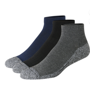 3 Pairs Hanes Comfort Fit, Moisture-Wicking, Memory Cushion Socks - Ankle for $2.65, Crew for $2.67