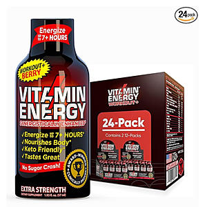 PRICE DROP! - Vitamin Energy Shots, 24pk (Various) - from $8.97