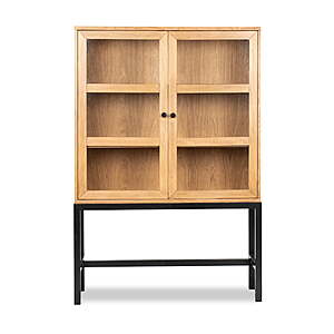 Better Homes & Gardens Ezra China Cabinet, Light Honey Finish - $53.40