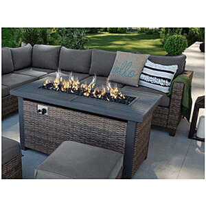 Better Homes & Gardens 50 inch Brookbury Gas Burning Steel Fire Pit Table - $147