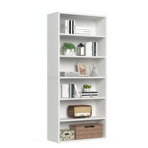 Gianna 6-Tier Bookshelves with Adjustable Shelves, White/$33.99 or Black/$35.99