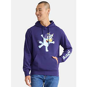 Bluey, Mens Graphic Hoodie, Cheer, Sizes S-3XL - $10.24