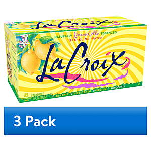 (3 pack) La Croix LimonCello Sparkling Water - 8pk/12 fl oz Cans - $8.62 ($2.87 each)