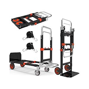 3 in 1 Heavy Duty Folding Hand Truck, 500 LBS - $68.99 + free shipping with Prime