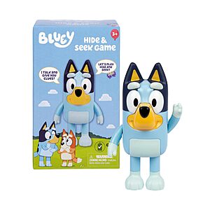 $7.49 - Bluey Game Hide and Seek Electronic Figure, Articulated, Musical Kids Figurines with Dance Mode, Interactive Toys for Kids, Toddler Figurine Toys for Ages 3+