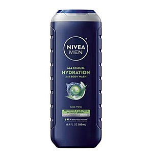 Nivea Men's Body Wash, 16.9 fl oz (various) - 2 for $9 + $5 Walgreens Cash (can pay with Walgreens Cash)