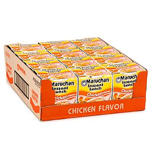 $5.04 w/ S&S - Maruchan Instant Lunch Ramen Noodles, Chicken Flavor &ndash; 2.25 Oz. (12 Pack) @Amazon