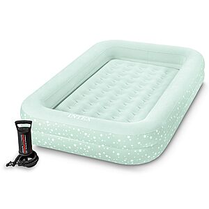 Intex Kids Travel Air Mattress Inflatable Bed with Raised Sides and Hand Pump - $23.34 @Amazon