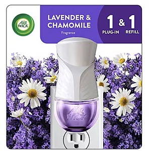 Air Wick Plug-In Kit Lavender & Chamomile, Warmer + 1 Refill, 1.0 set - $1.34 + AND MORE