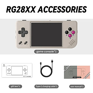 Anbernic RG28XX Compact Retro Emulation Handheld (4 colors) w/ 64GB microSD Card - $31.57 + Free S&H @ AliExpress