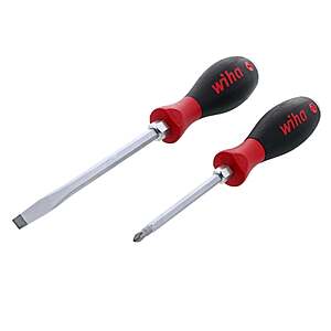 Wiha SoftFinish X Heavy Duty Slotted/Phillips Screwdriver Set 2pc - $8.98