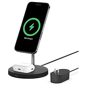 $34.99 | (NEW) Belkin MagSafe 2-in-1 Fast Wireless Charging Stand for Apple at Woot!