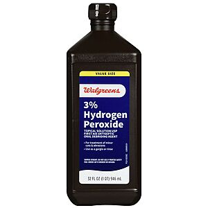 Walgreens 3% Hydrogen Peroxide, 32.0 fl oz - 3 for $2.68 ($0.90 each)