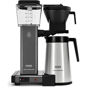 Technivorm Moccamaster 79317 KBGT thermal Carafe 10-Cup Coffee Maker 40 Ounce, Stone Grey 1.25l