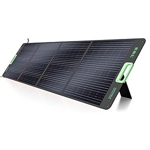 Woot - EBL 200W Portable Solar Panel High Efficiency Solar Power Panel for Home, RV, Camping, Marine, Off-Grid Applications, Weatherproof Solar Charging Solution - $114.99