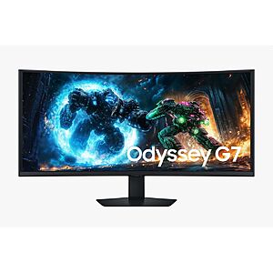 Samsung EPP: 40 Inch Odyssey G7 G75F WUHD 5K2K | 180Hz | Curved VA | Gaming Monitor LS40FG75DENXZA $550