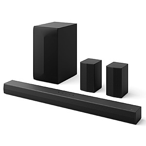 LG Amazon Exclusive S6FTR 5.1 ch. Home Theater Soundbar with Wireless Subwoofer, TV Synergy, Wow Interface (2026 Model) for $300