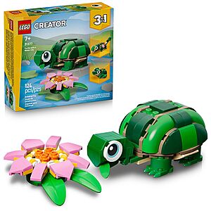 Lego Creator Turtle With a Water Lily Flower Building Set $4.99