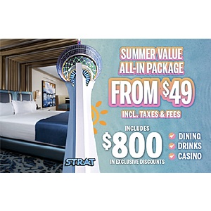 The STRAT Hotel & Casino Las Vegas: $49 NO RESORT FEE