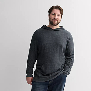 Sonoma Goods For Life Big & Tall Double-Knit Hoodie (Black Texture) $7.91 + Free Shipping on $49+