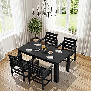 7-Piece Serwall HDPE Patio Dining Set w/ 59" Table and 6 Chairs $599.99 + Free Shipping