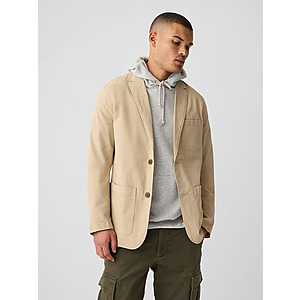 Men's Cotton Twill Blazer Jacket (Iconic Khaki) $22.49 & More + Free Shipping on $50+