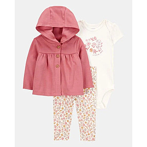 Carter's Long Sleeve Baby Outfit Sets: 4-Pc Cloud Print Outfit Set $6.79, 2-Pc Bodysuite Dress & Caardigan $6.39 & More + Free Shipping on $50+ or Free Store Pickup at Carter's