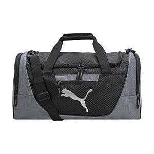 [Prime] 21" PUMA Contender Duffel Bag w/ Removable Strap and Shoe Pocket (Gray/Black) $15.47 + Free Shipping