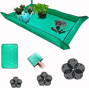 43" x 29" BIUWING Plant Repotting Mat w/ 15 Pot Hole Mesh Pads $4.49 + Free Shipping w/ Prime or on $35+
