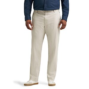 Lee Men's Extended Size Extreme Motion Cotton Regular Fit Flat Front Straight Pant (City Beige, Painter Grey, Navy Size 38 - 60) $20.12 + Free Shipping w/ Prime or on $35+