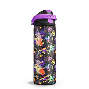 24-Oz Encool SwiftSip Insulated Stainless Steel Water Bottle w/ One-Touch Flip Lid Straw (Ghost Party) $4.99 + Free Shipping w/ Prime or on $35+