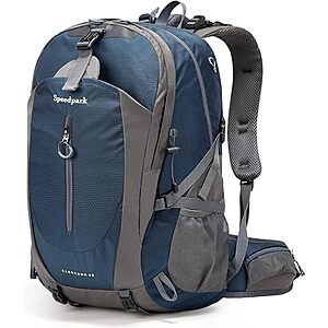 40L Speedpark Lightweight Waterproof Ripstop Nylon Hiking Backpack w/ Rain Cover (Various Colors) from $14.42 + Free Shipping