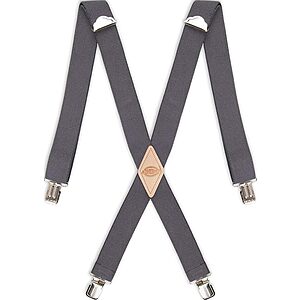 Dickies Men's 1-1/4" Extended Size Adjustable Fit Solid Straight Clip Suspender w/ Heavy-Duty Clips (Charcoal) $9.18 + Free Shipping w/ Prime or on $35+